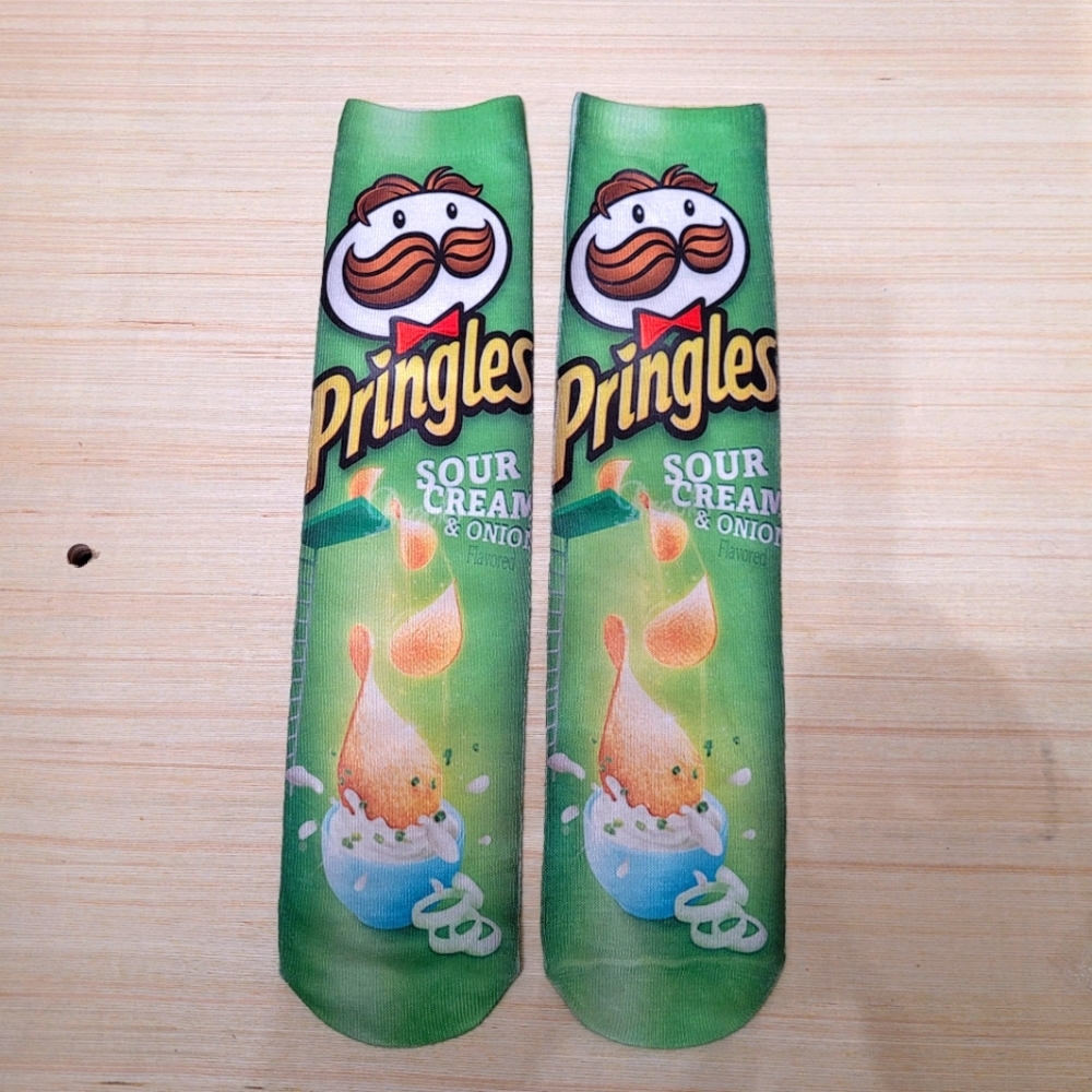 Sour cream and onion chip socks